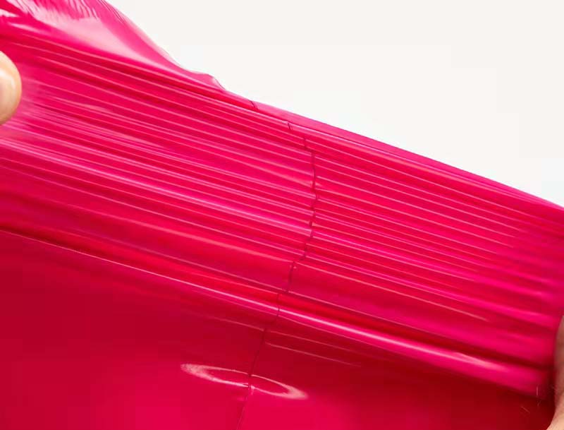 东城玫红色快递袋-05