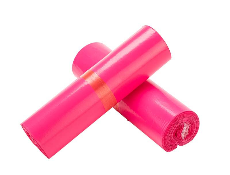 东城玫红色快递袋-02